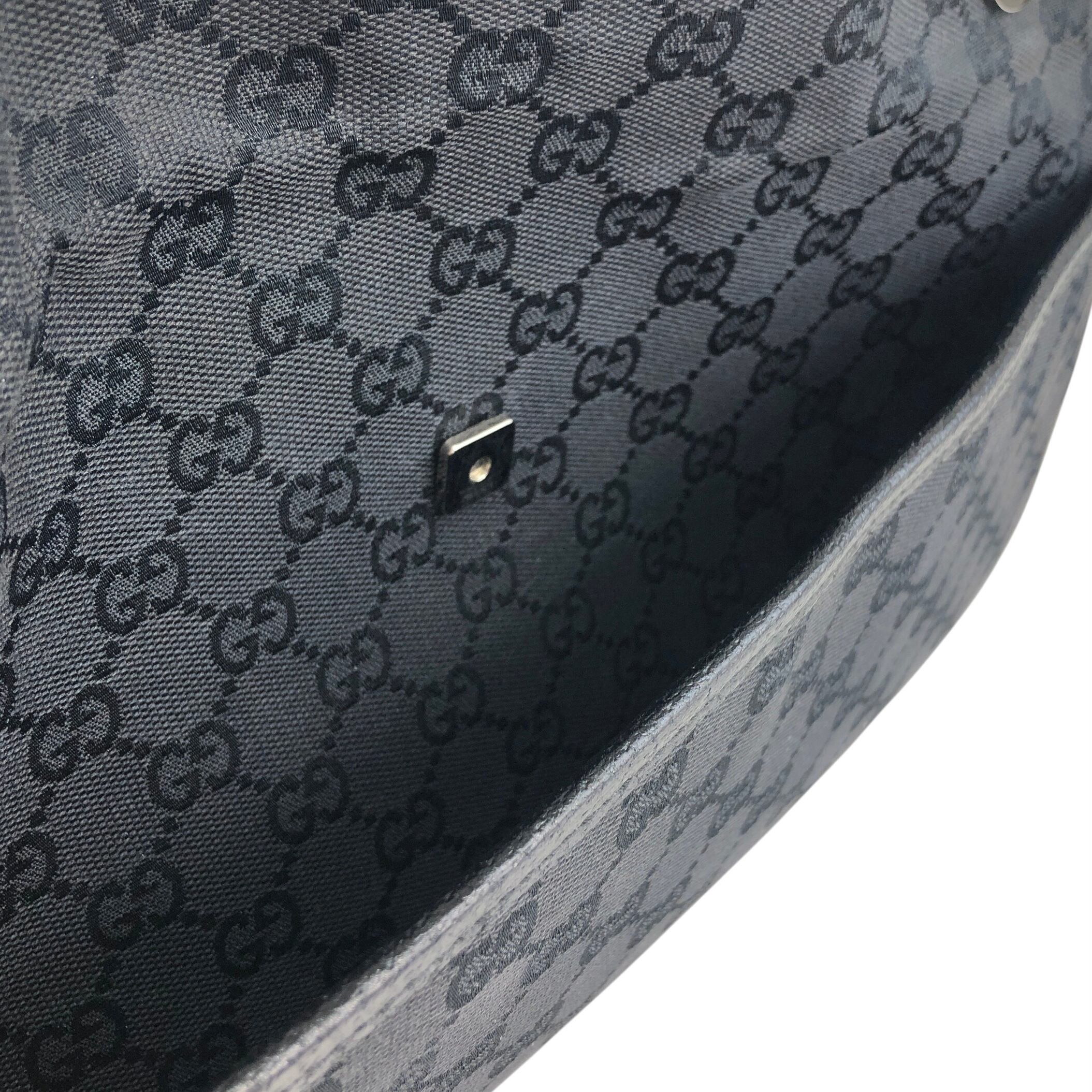 GUCCI グッチ GGキャンバス ショルダーバッグ ブラック キャンバス