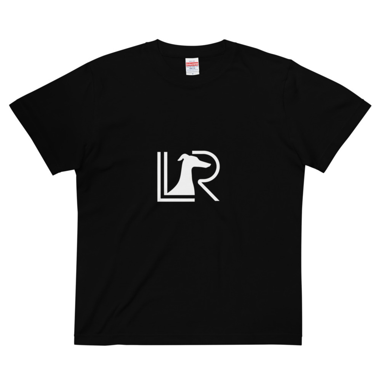 "LR" silhouette logo ユニセックス ハイクオリティーTシャツ A0116
