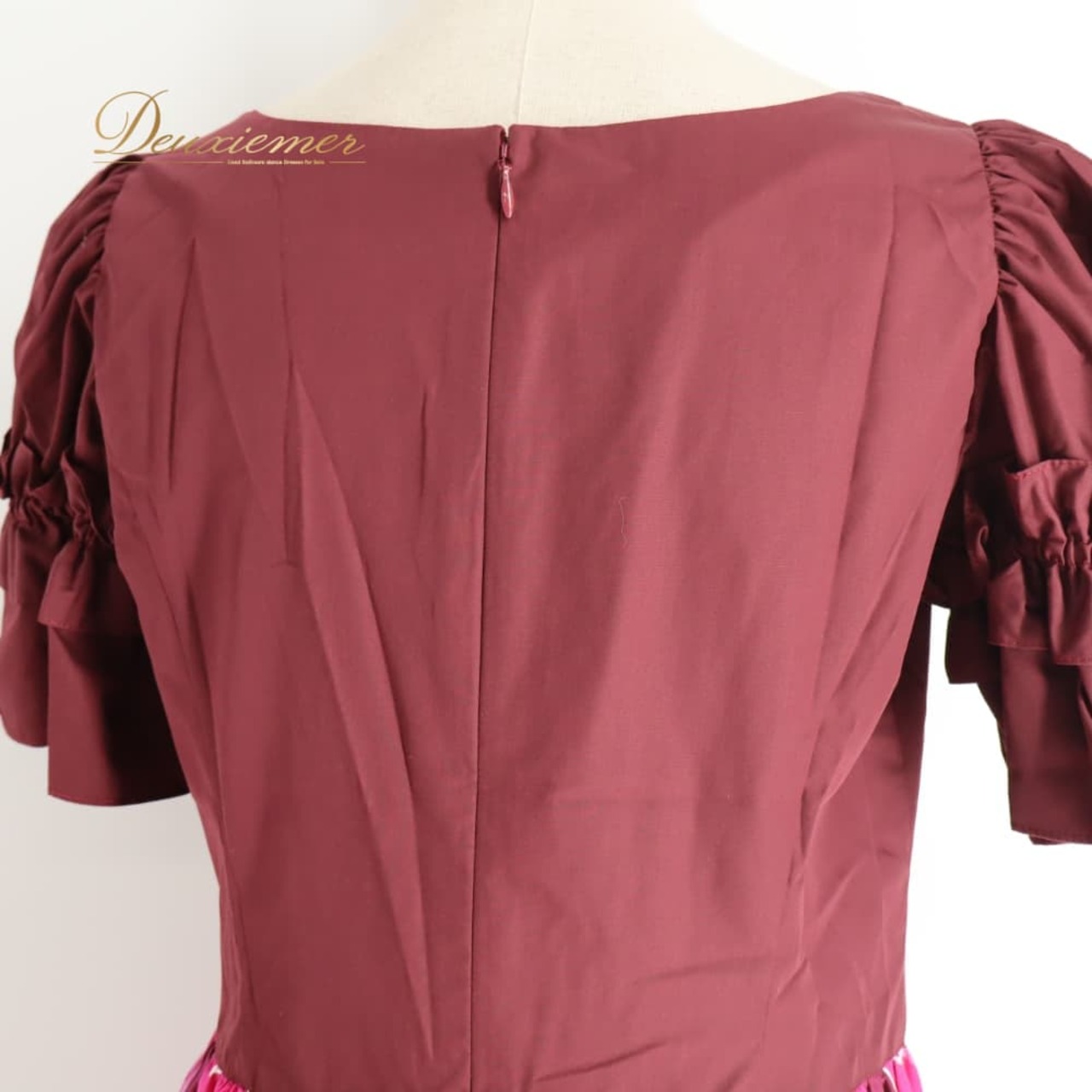 フラダンス 衣装 MermaidLine MMJ マーメイドライン エムエムジェイ ワンピース ドレス ブラウン系 花柄 植物柄 ハワイアンプリント ハワイアン アロハ フラ ダンス レッスン 練習 ハワイアンダンス フリル フレアスカート ピンク系 レッド系 パープル系 練習着 レッスンウェア