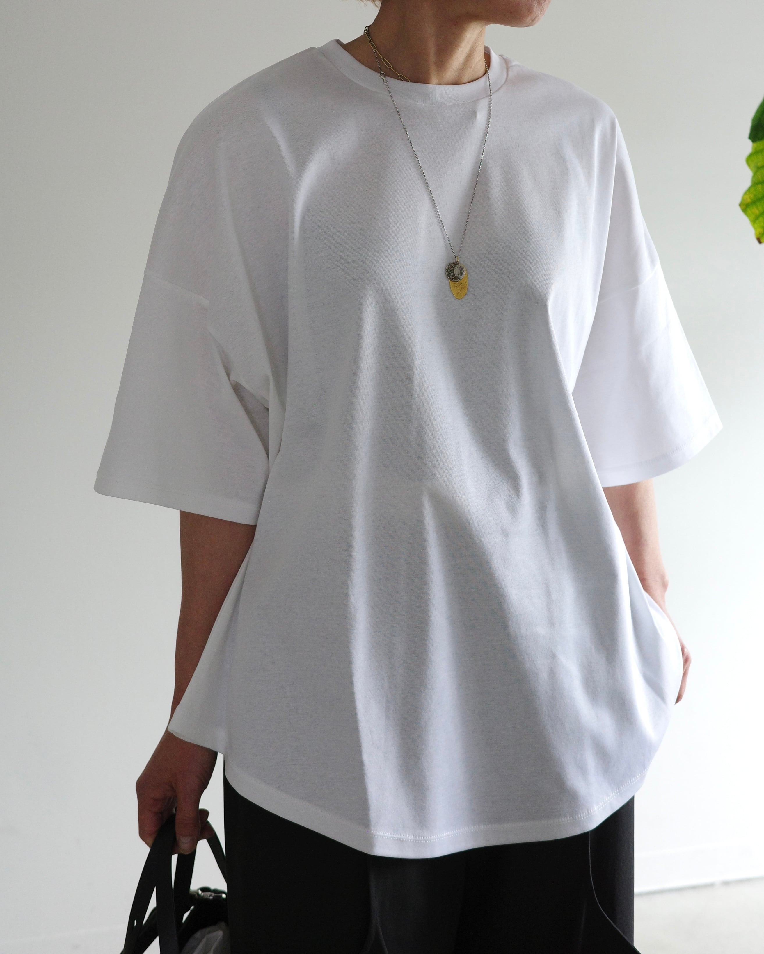 Taffeta Peplum T-shirt/タフタペプラムTシャツ MAISON SPECIAL