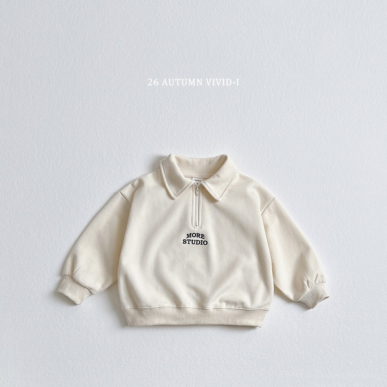 border creamSnavyS［即納］more anorak mtm 26autumn/ VIVID I