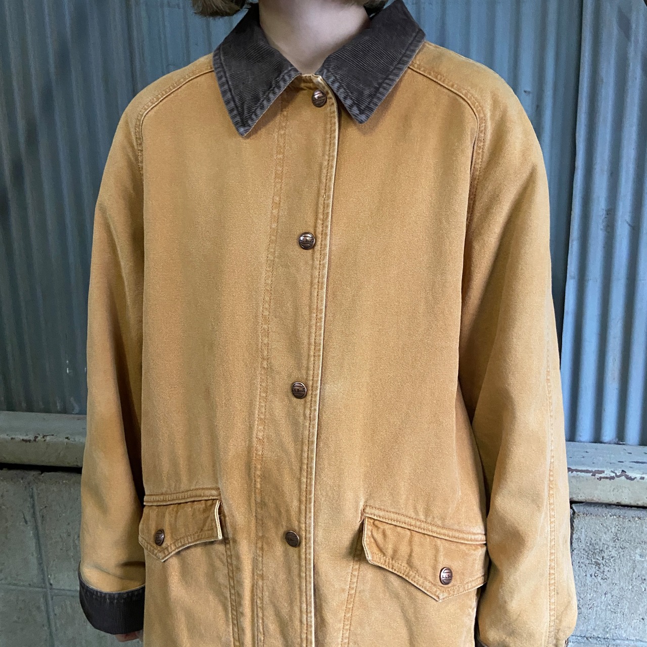 80年代 L.L.Bean エルエルビーン ハンティングコート メンズL相当 古着 
