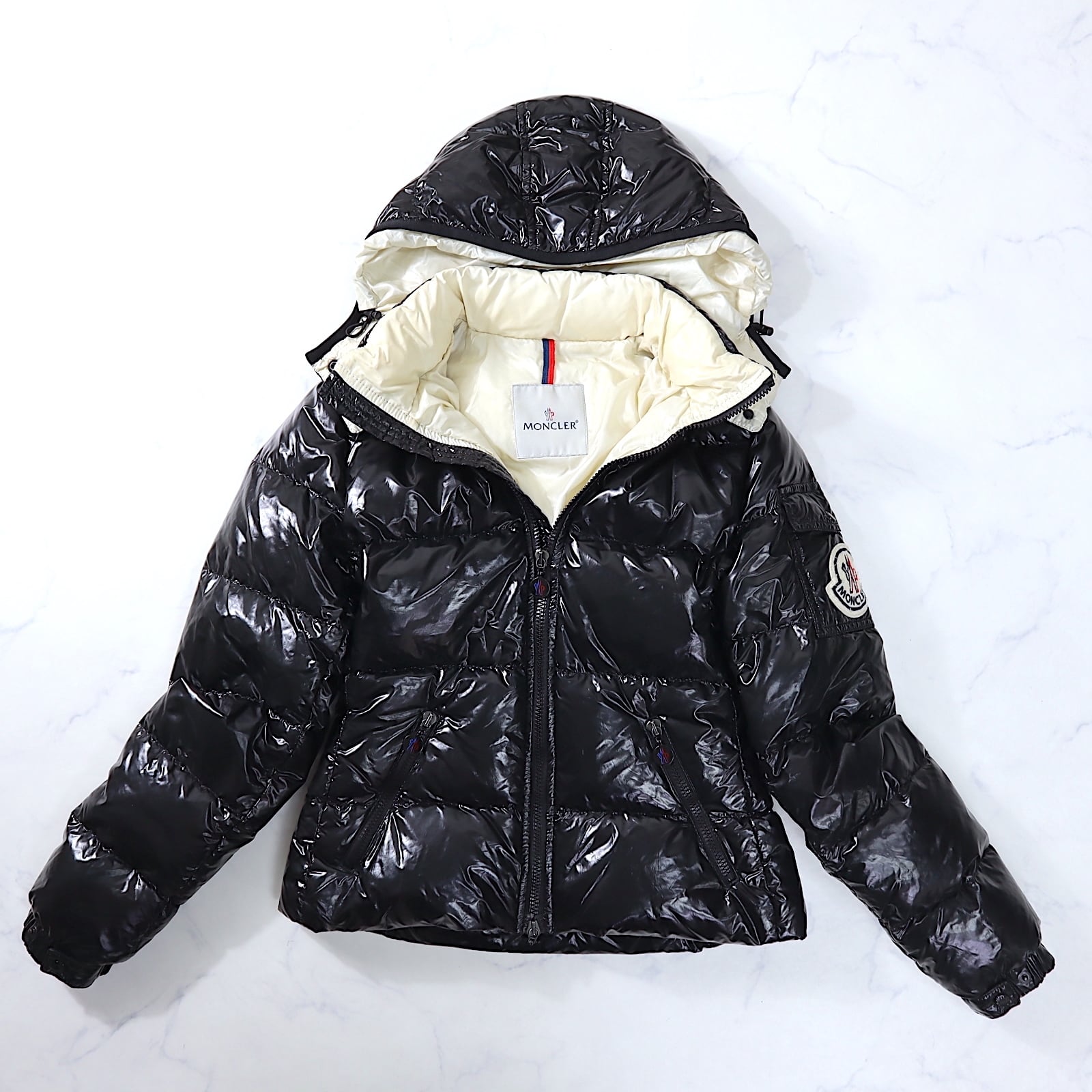 モンクレール  moncler 黒 ダウンジャケット レディース