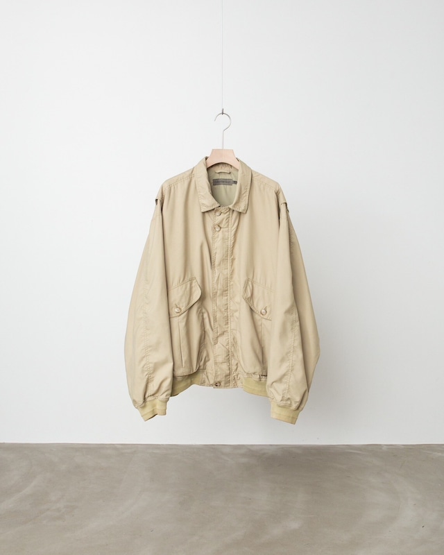 1990s vintage “Calvin Klein Sport” flap pockets designed smooth cloth fly front zip up jacket