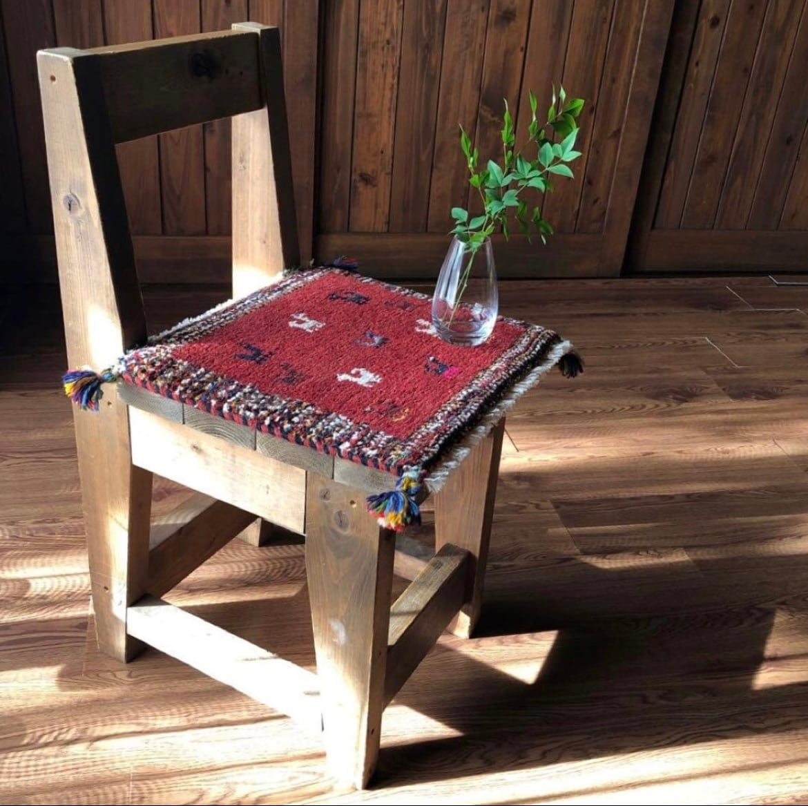 ペルシャギャッベ (ギャベ) チェアマット 椅子の座布団 No.GS-1139