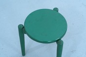 Ilmari Tapiovaara | 3-Leggd stool green paint