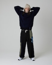 【数量限定販売】藍染めタイダイウールニット Maron