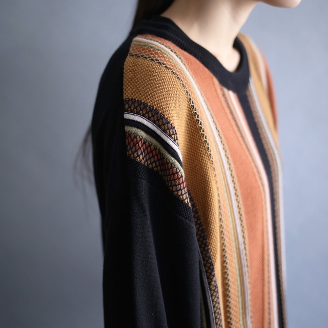 warm colors good pattern XXXL over size sweater