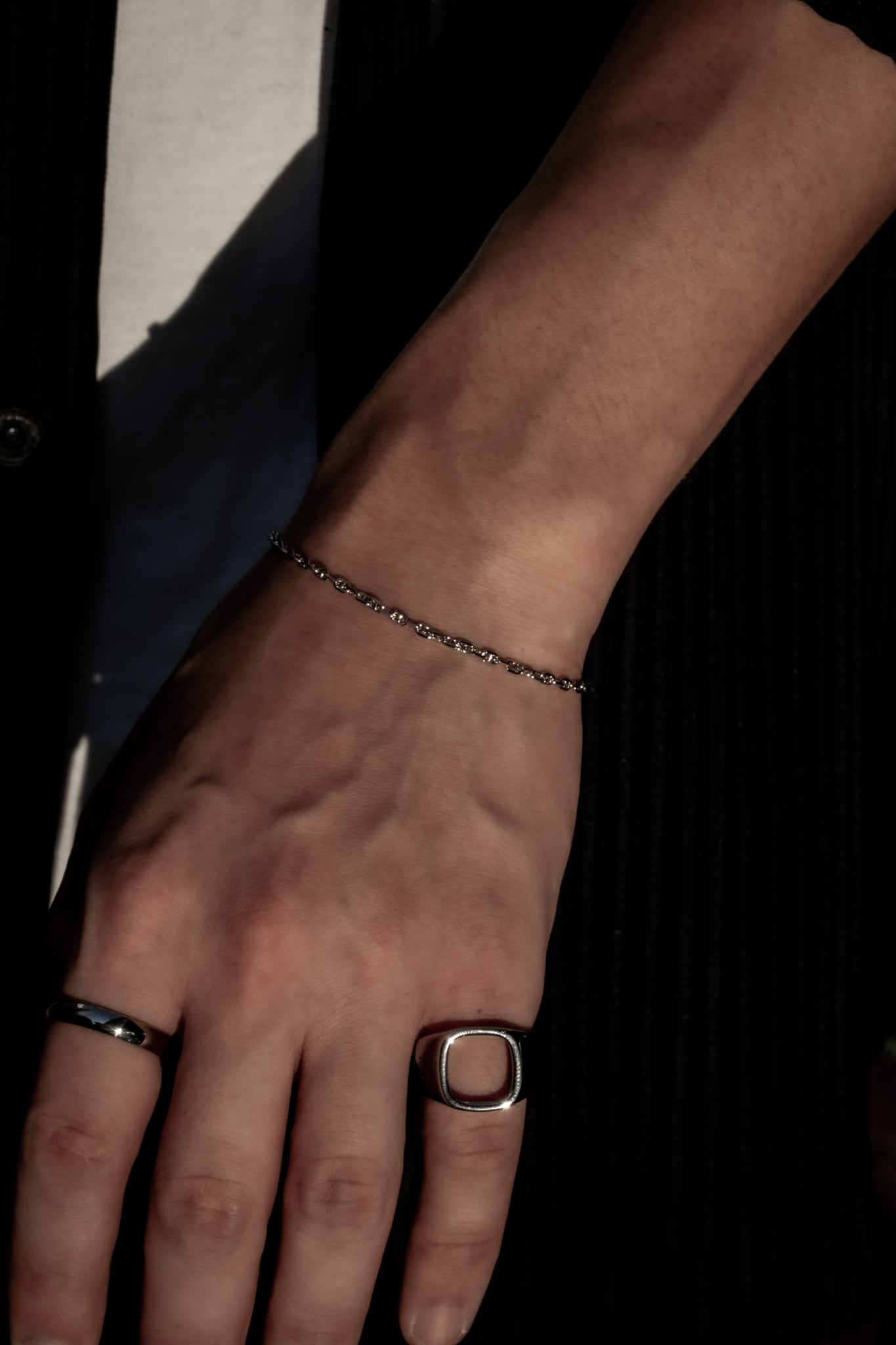 Anchor Skin Bracelet】 / SILVER | Legamen's jewelry