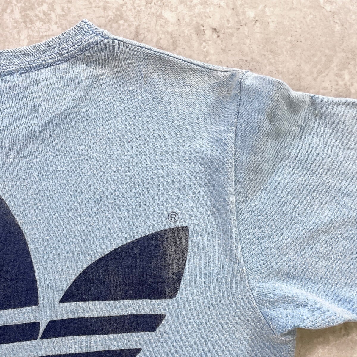 80年代 USA製 adidas トレフォイル ロゴ Tシャツ レディースM相当