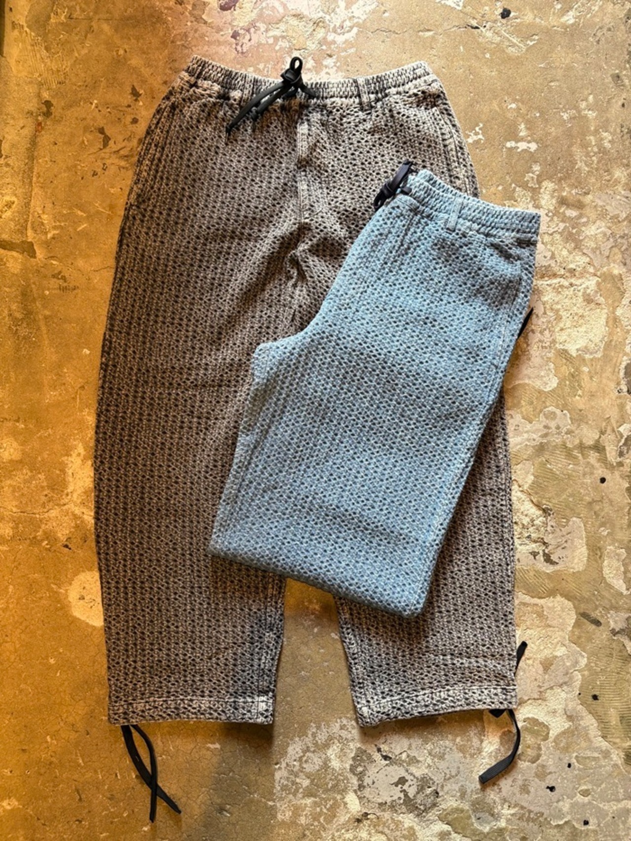 TESS / Jacquard eazy pants / Relax pants / NAVY - 8