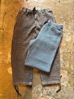TESS / Jacquard eazy pants / Relax pants / NAVY