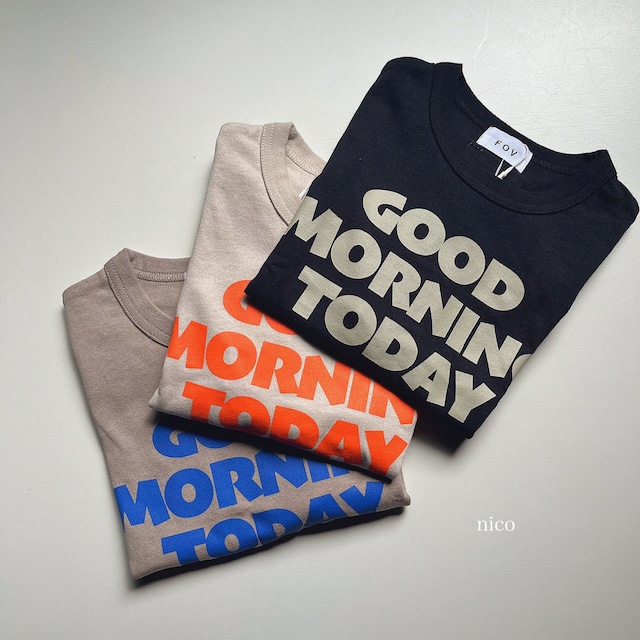 GOOD MORNING 半袖Tシャツ (Free サイズ)