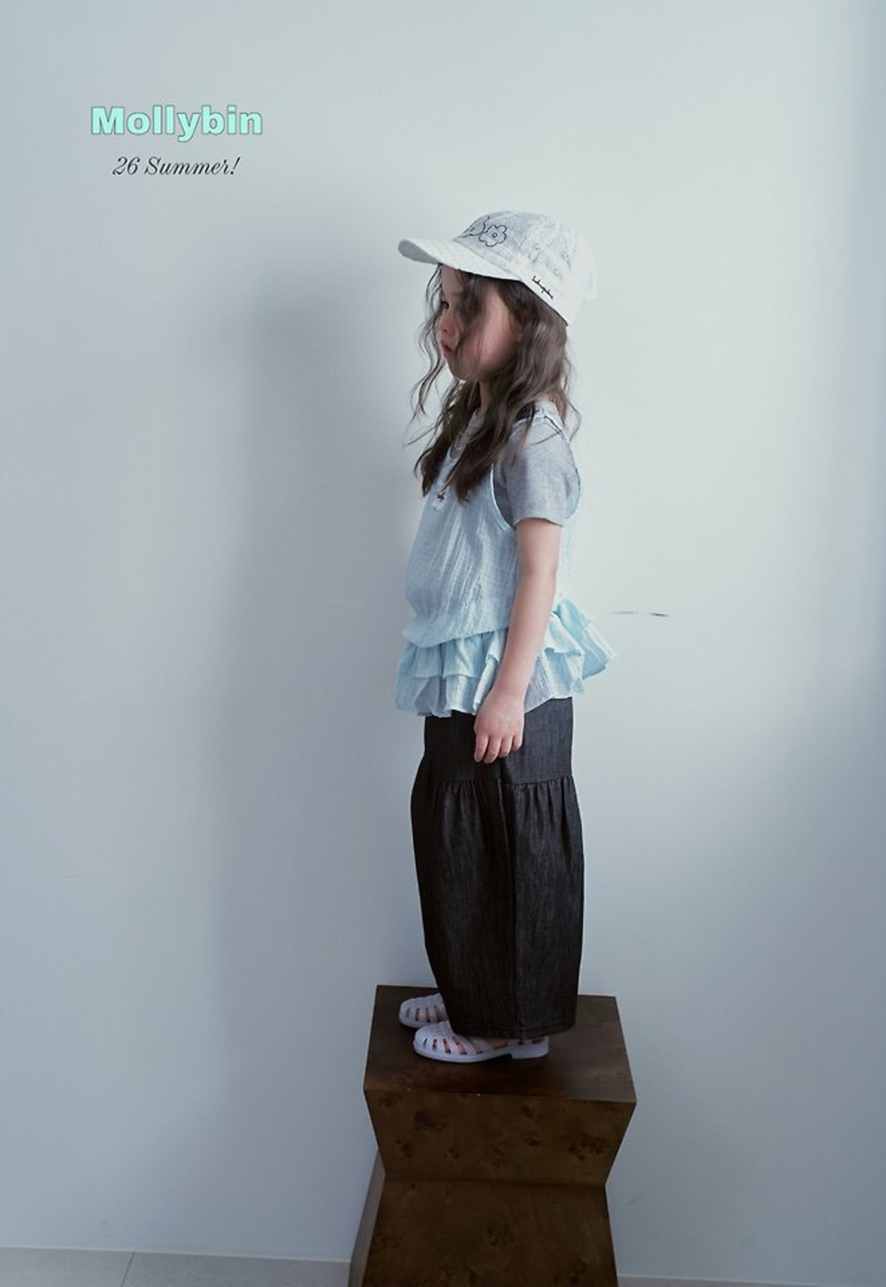 [Mollybin] Cell shirring top (JS) / [몰리빈] 셀리셔링탑 (JS)