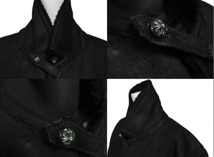CHROME HEARTS クロムハーツ RNCH SHRLNG VJ ムートンコート