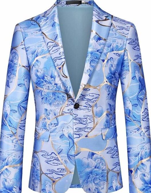 フローラルビッグサイズブレザー A2494