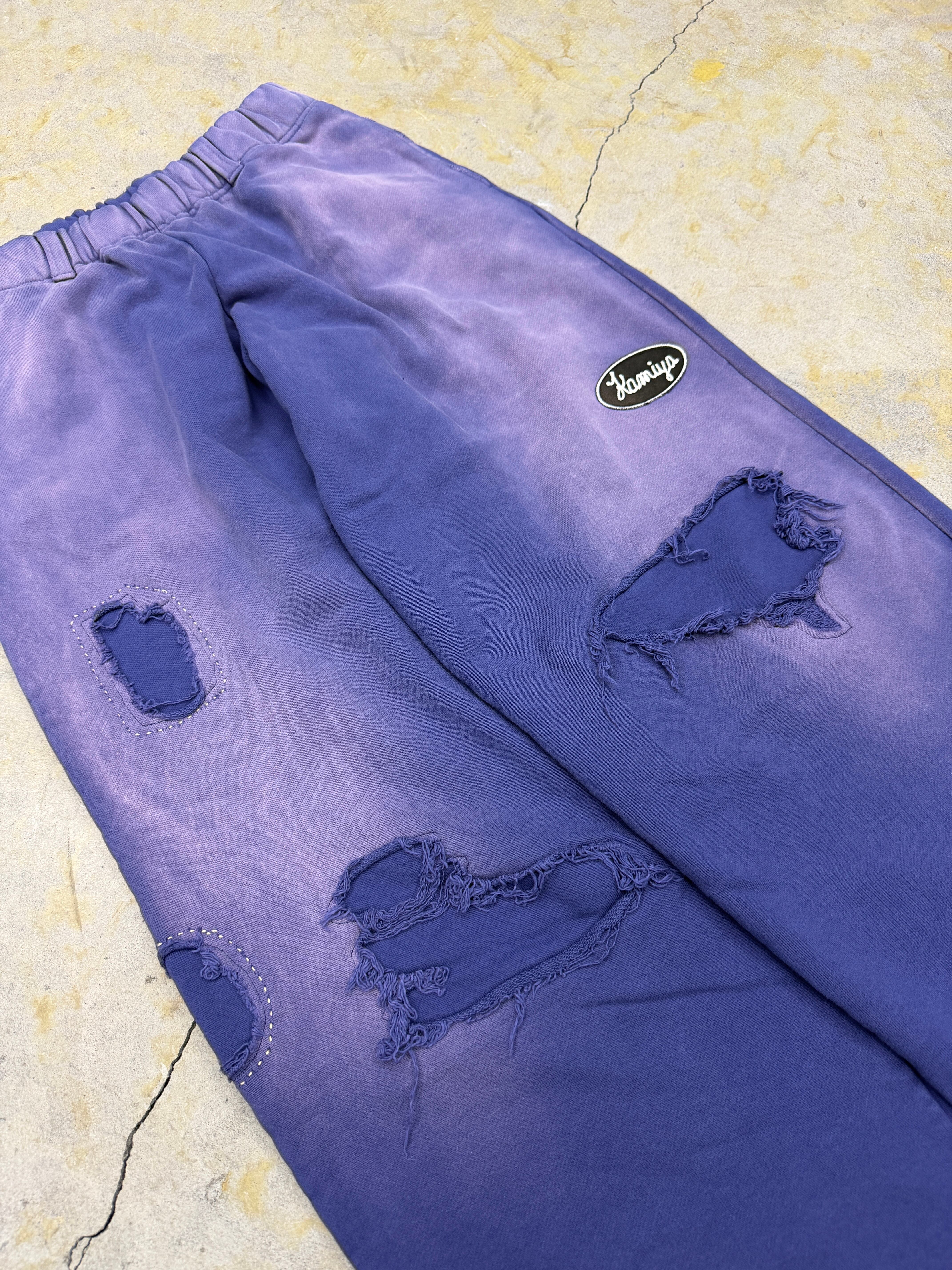 KAMIYA | Rped NmPtc Wide Sweat Pants | NAVY | HOWDAY