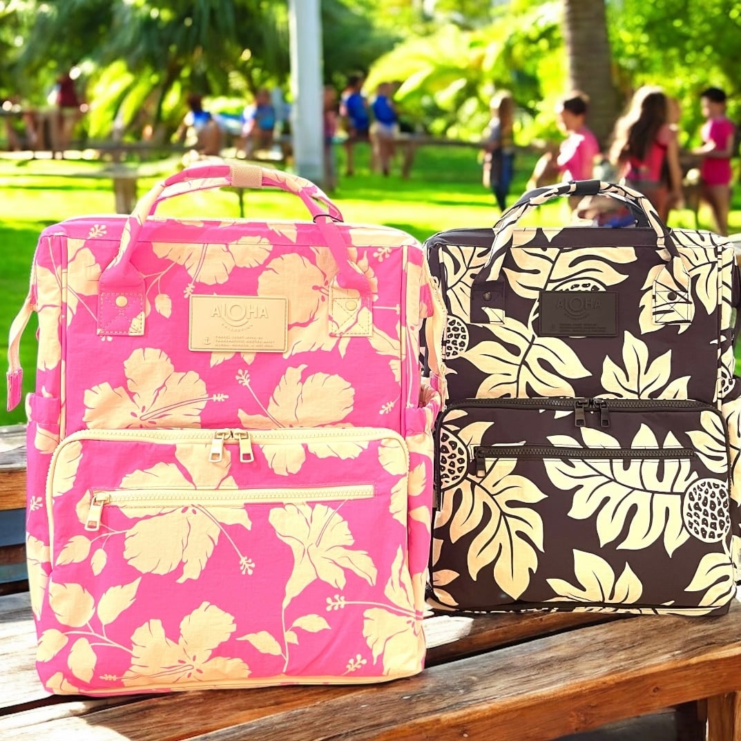 Aloha Collection バッグ 花柄 ALOHA COLLECTION】 ル・ベベ リュック SALINA ママバッグ 多機能