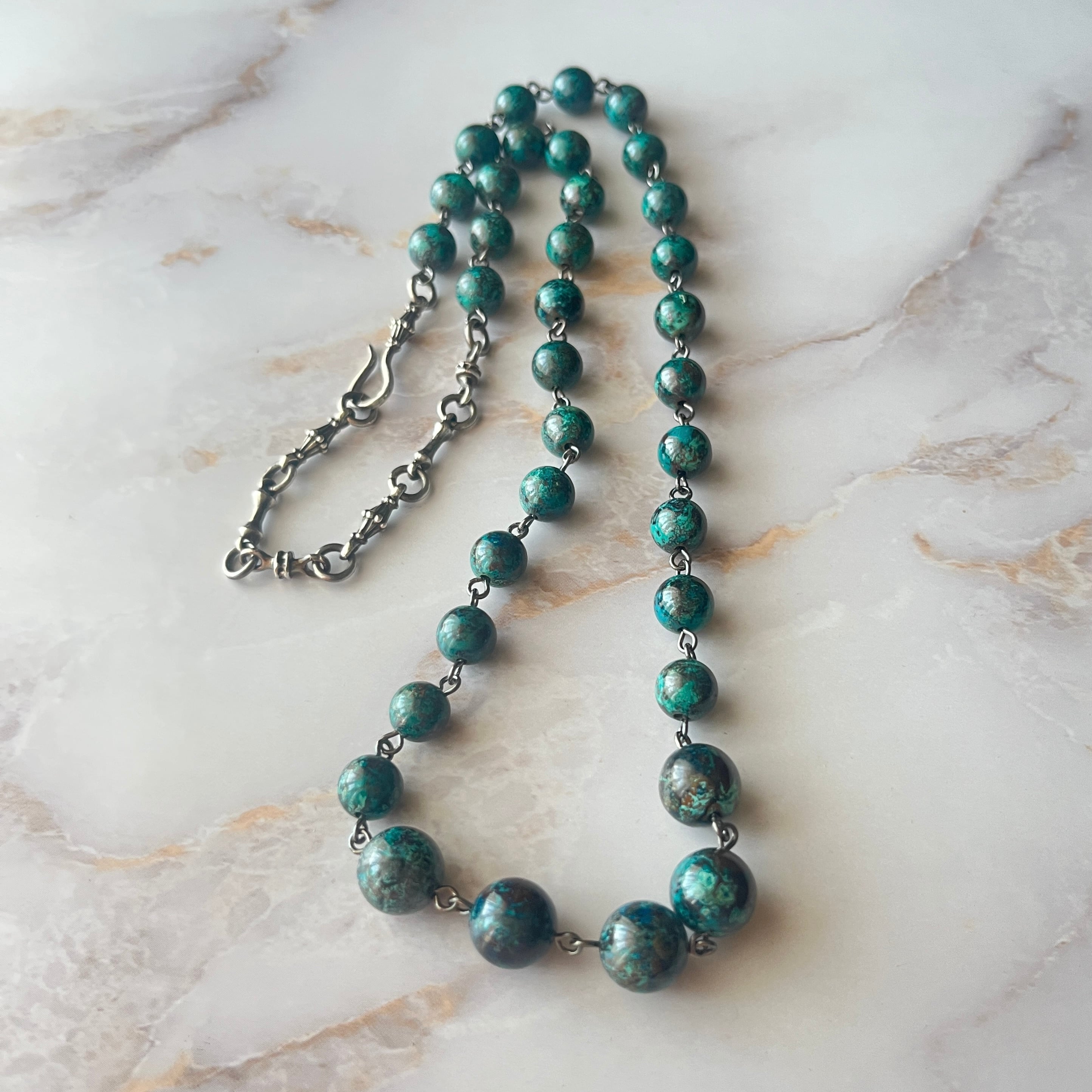 Chrysocolla Adjustable Necklace / クリソコラ・アジャスタブルネックレス