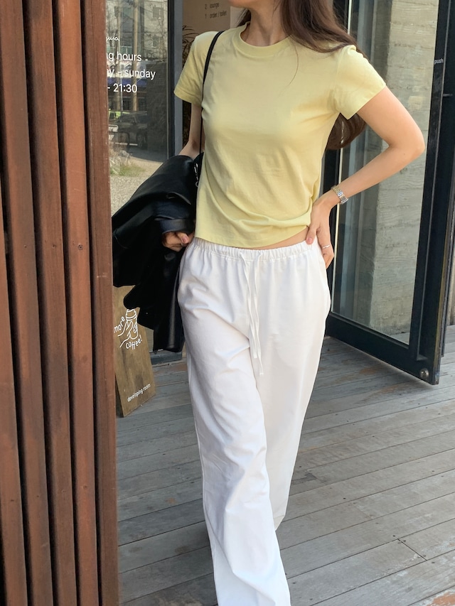 (予約) taffeta / Forty cotton tee 4color