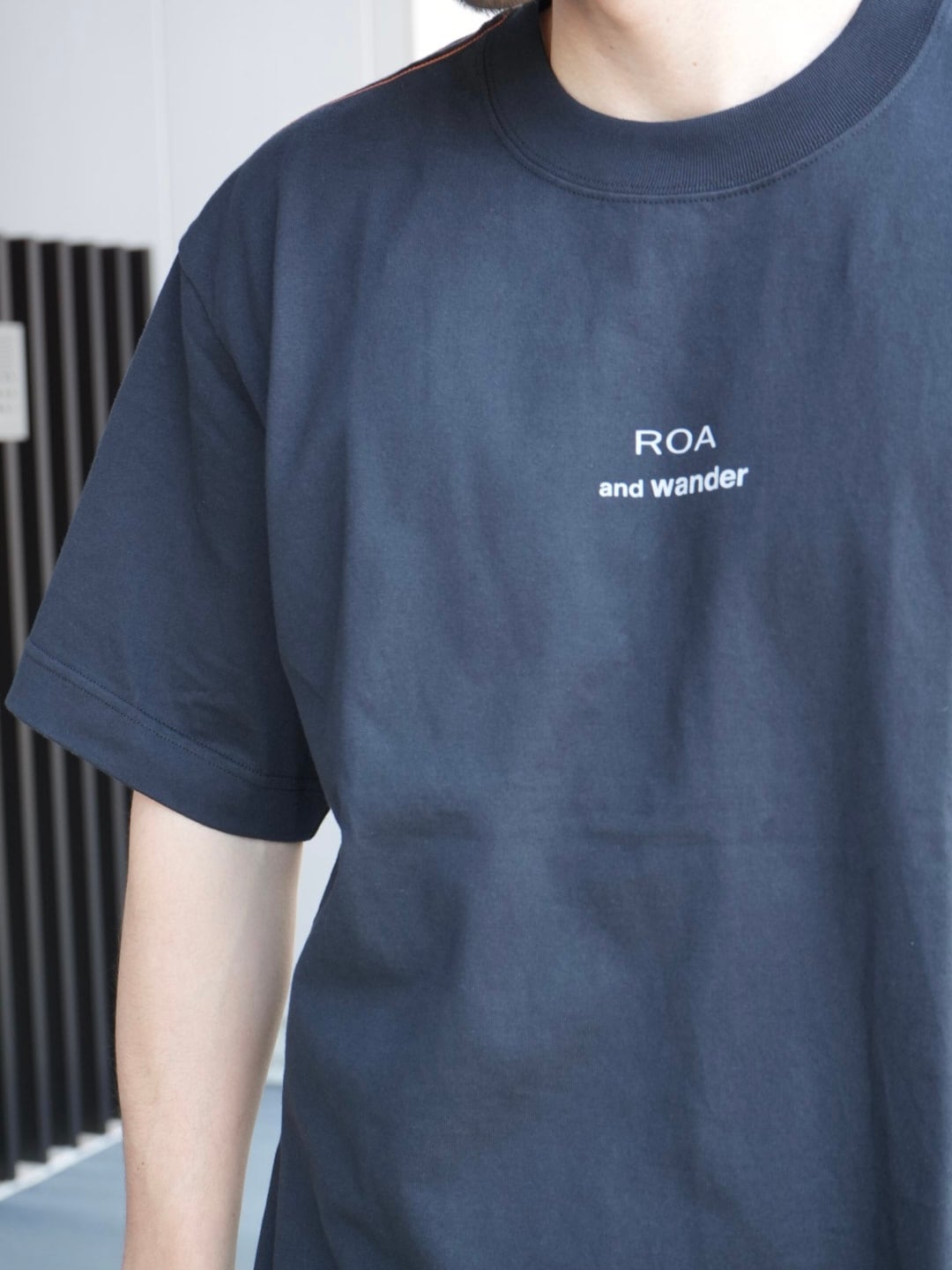 and wander × ROA アンドワンダー×ロア【 Logo Printed T-shirts