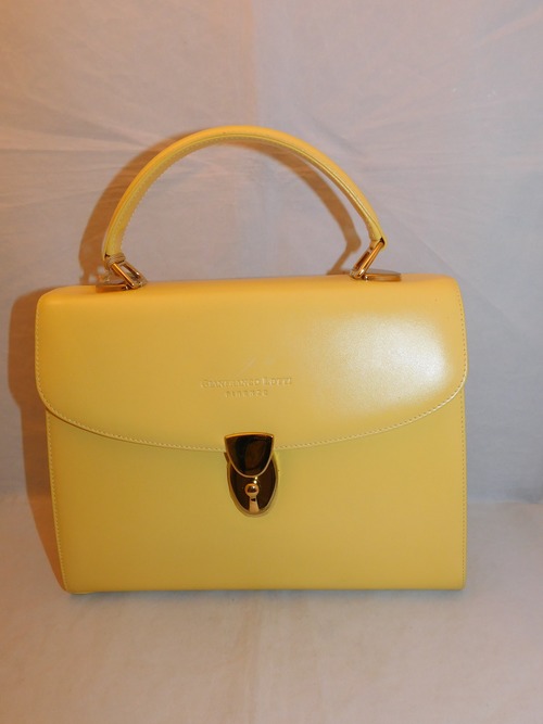 黄色ビィンテージバック yellow color  vintage bag(made in Italy)