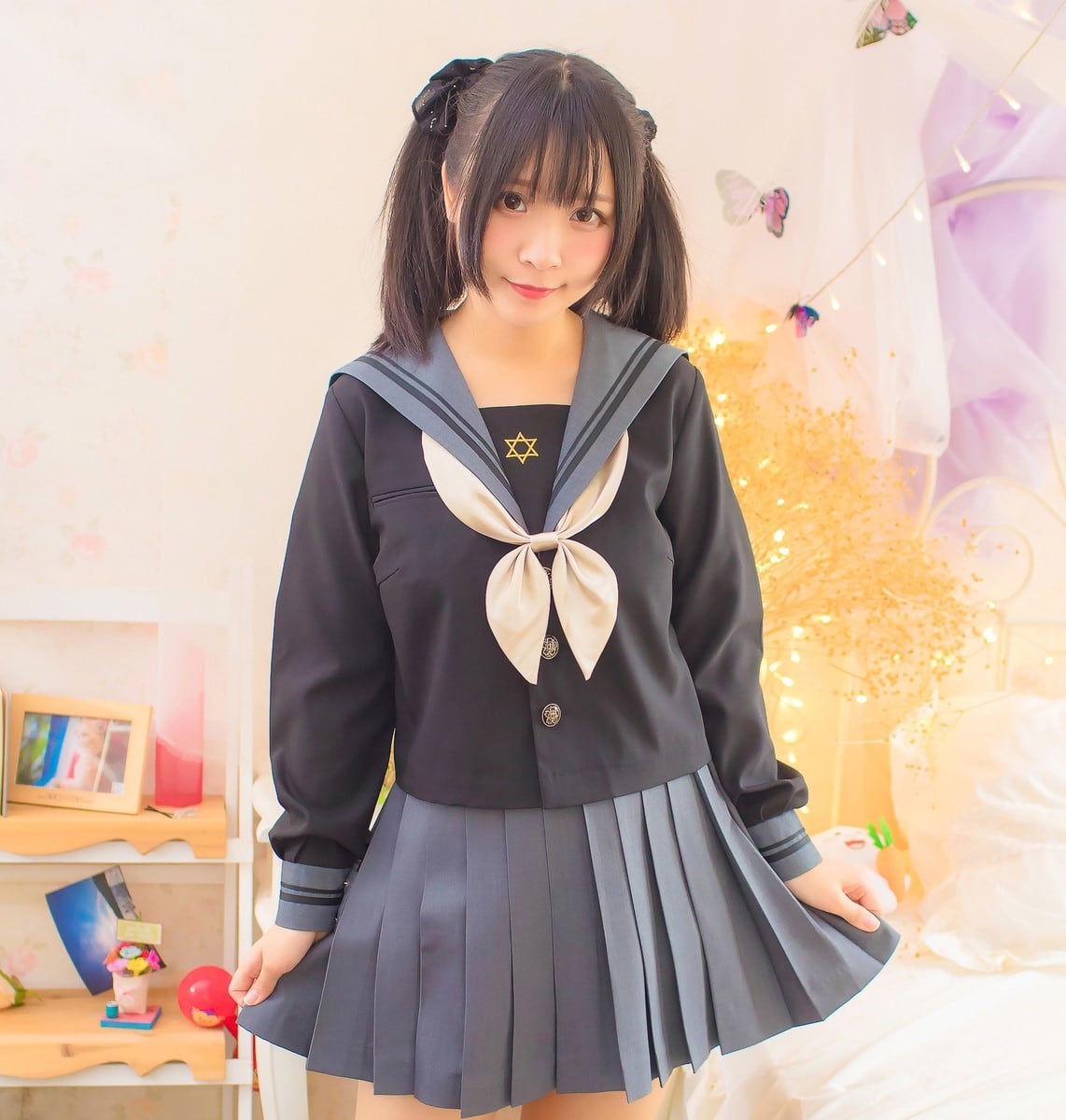 お取り寄せ 病みかわ 六芒星 セーラー服 Louis Lover