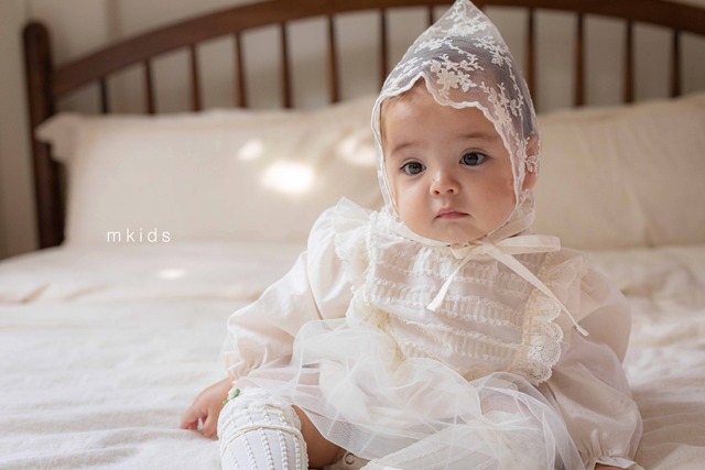 [mkids] chocolat lace bonnet