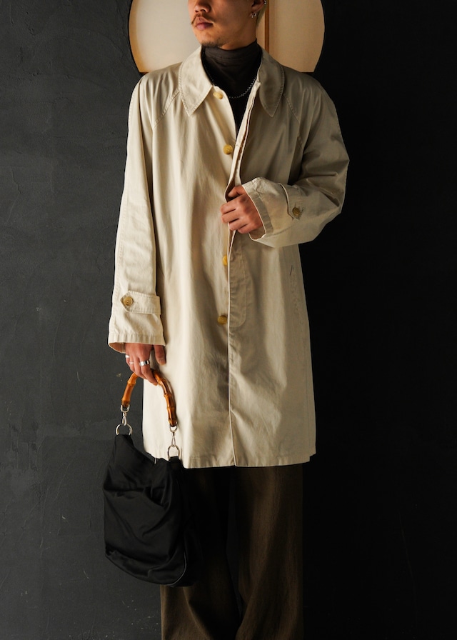 90's agnes b. homme fly front balmacaan coat