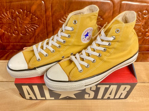 converse（コンバース） ALL STAR（オールスター）Hi  NEW GOLD ゴールド カラシ 8 26.5cm 90s USA 241