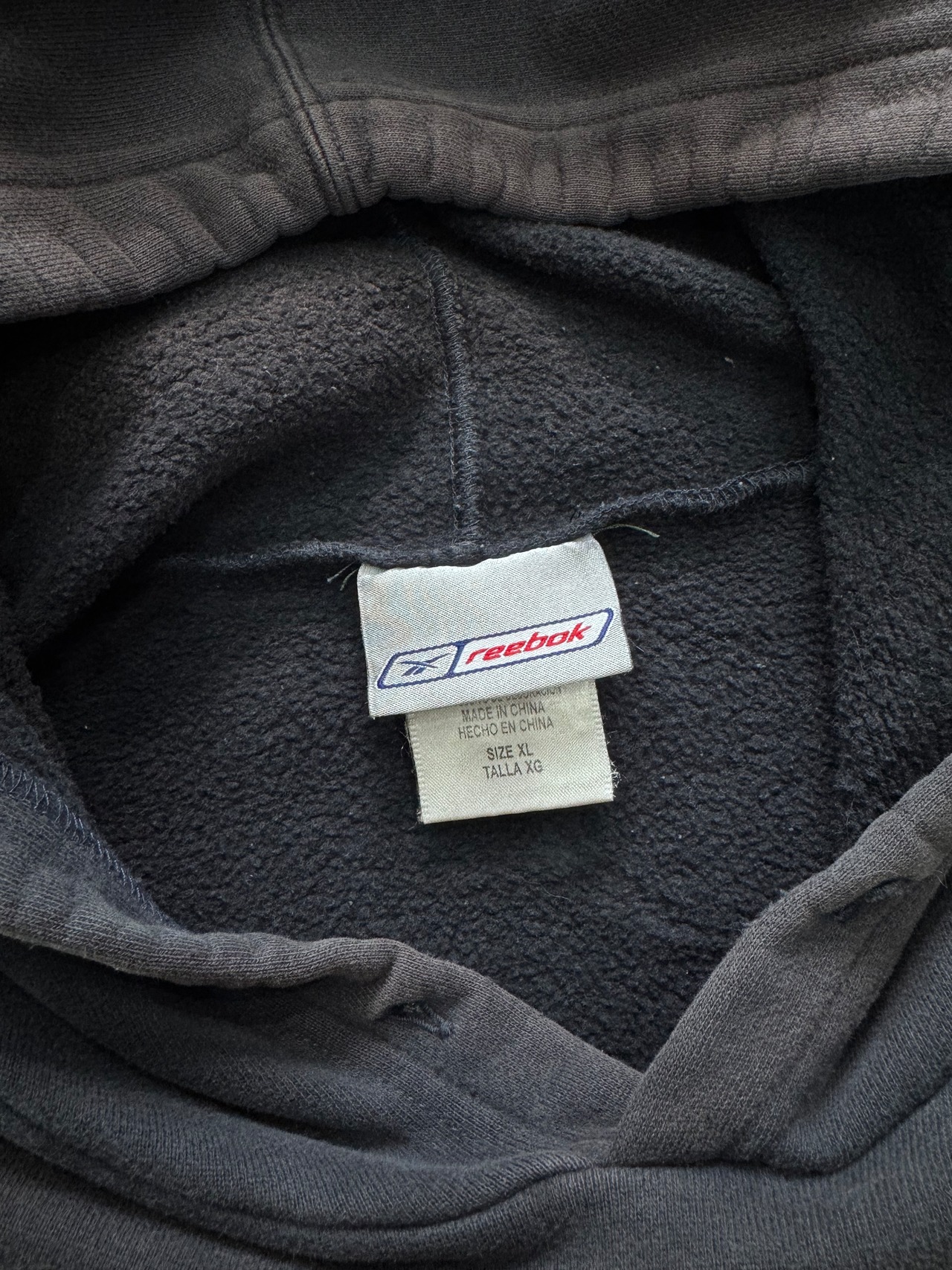 【L】2000s REEBOK / Nave Fade Logo Hoodie / 20251275