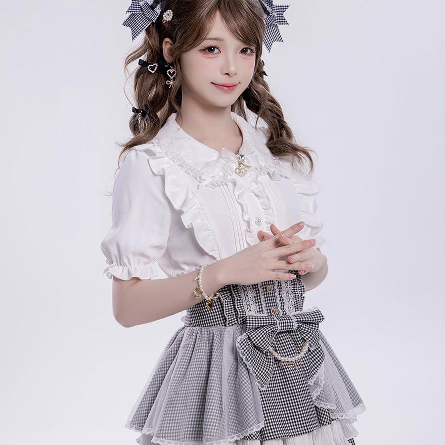 ゴスロリ 地雷系 2WAY姫袖ブラウス 取り外し袖付き 3色展開 | ゴスロリ