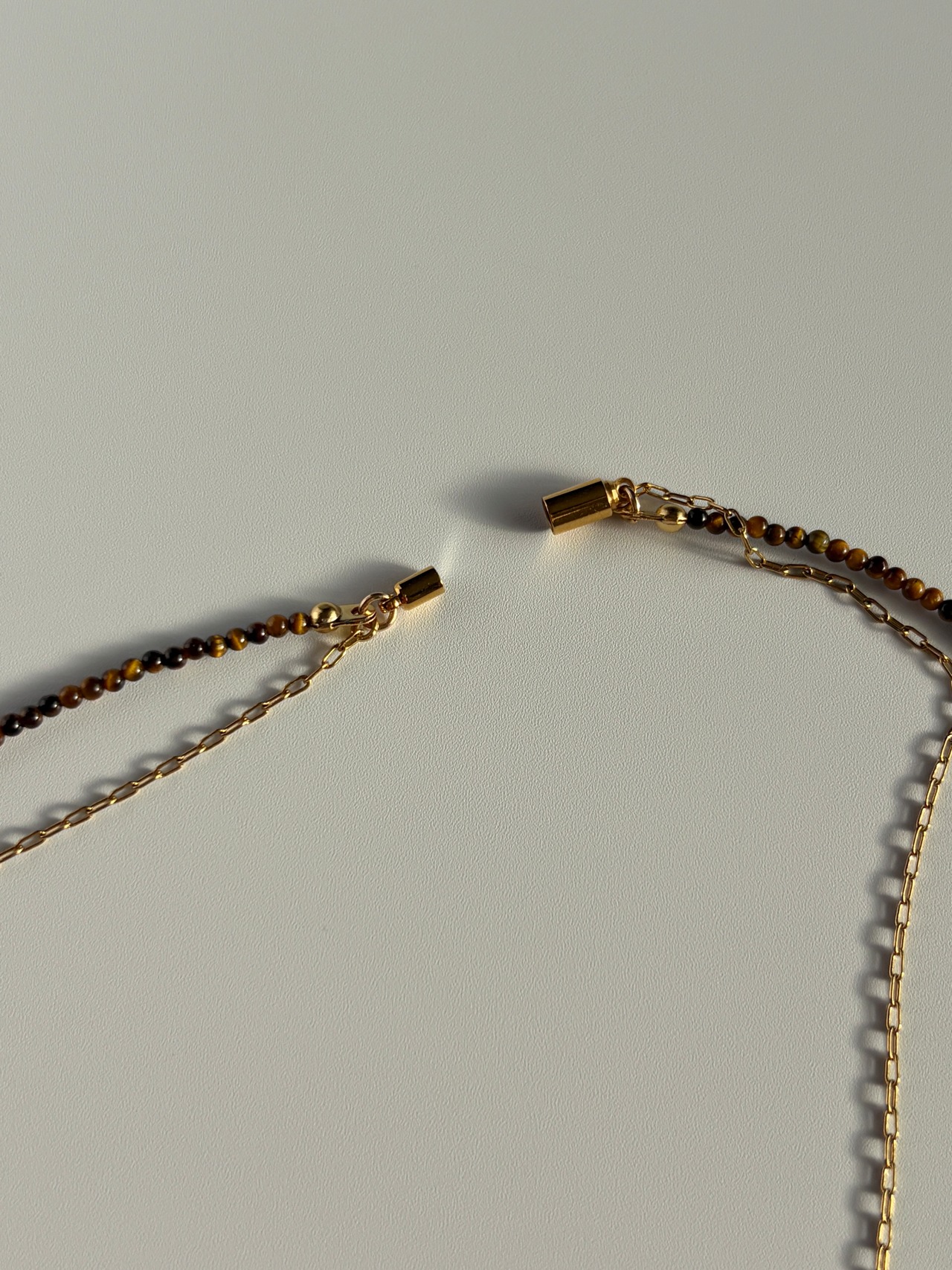 Tiger Eye Layered Necklace［BZN44］