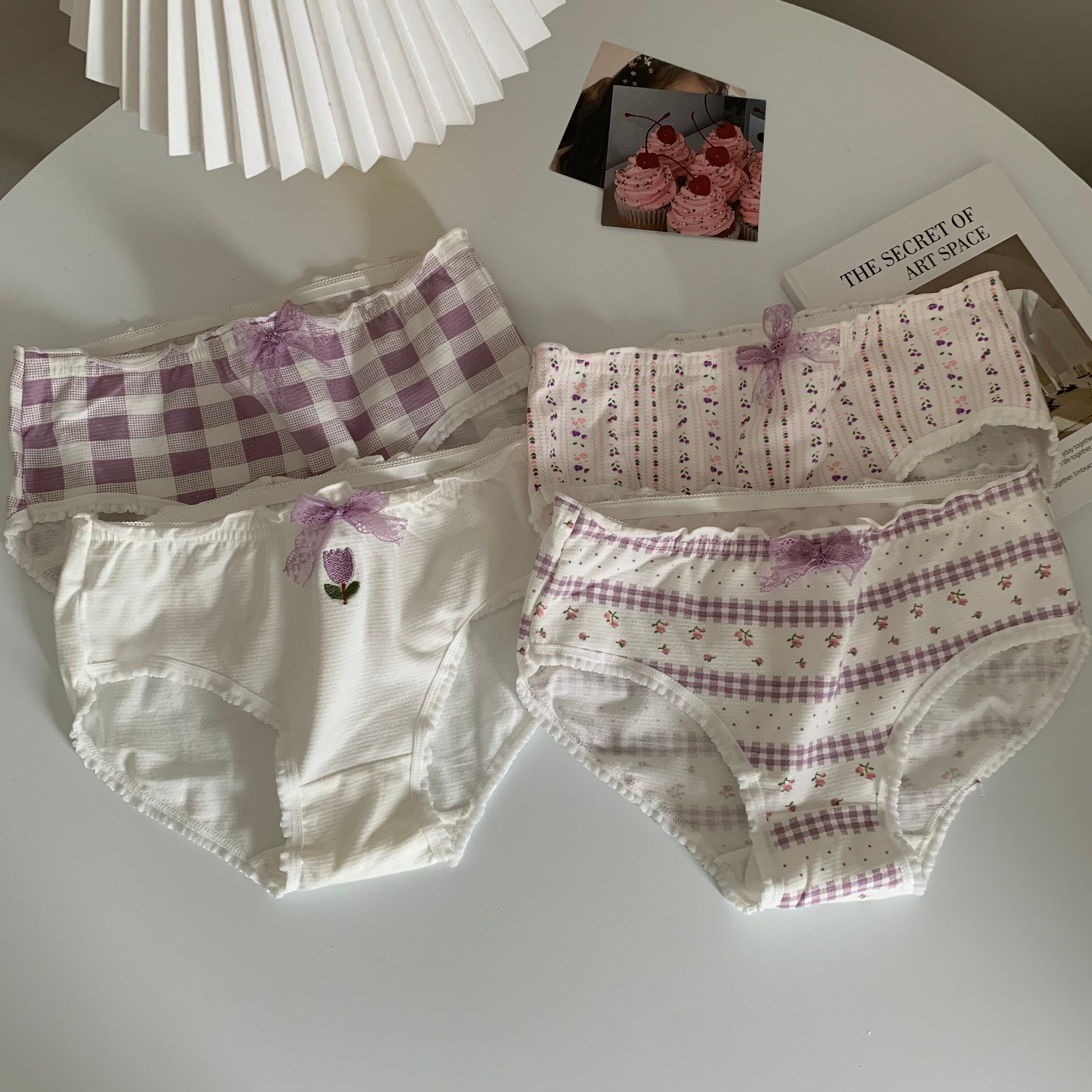 サマープリント柄リボンベーシック 夏物 パープル 1号婦人56793590896