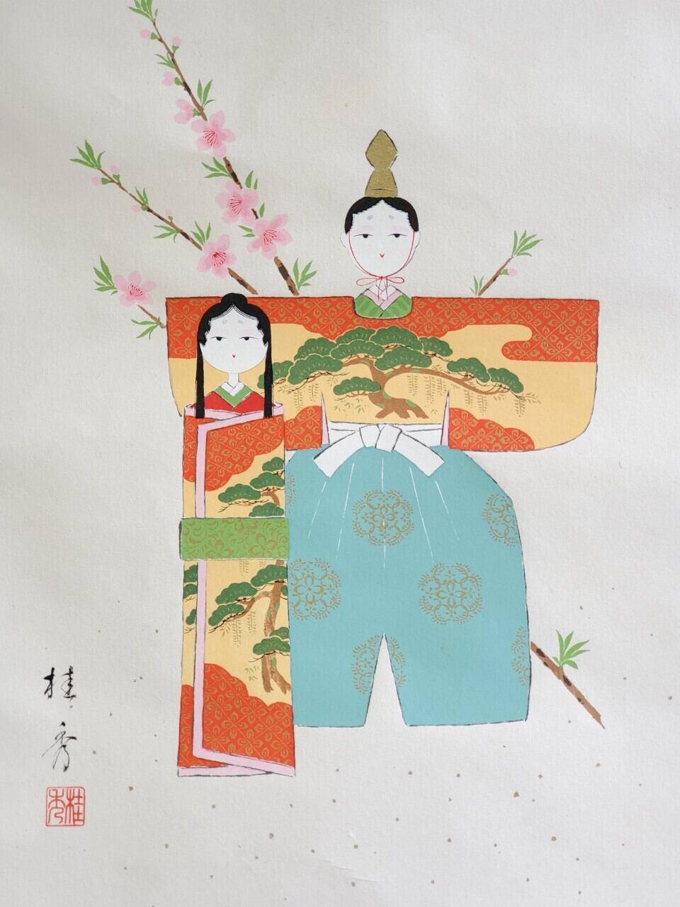 手描き 黄慎 花鳥図 宣紙掛軸 四尺中堂 【公式通販】