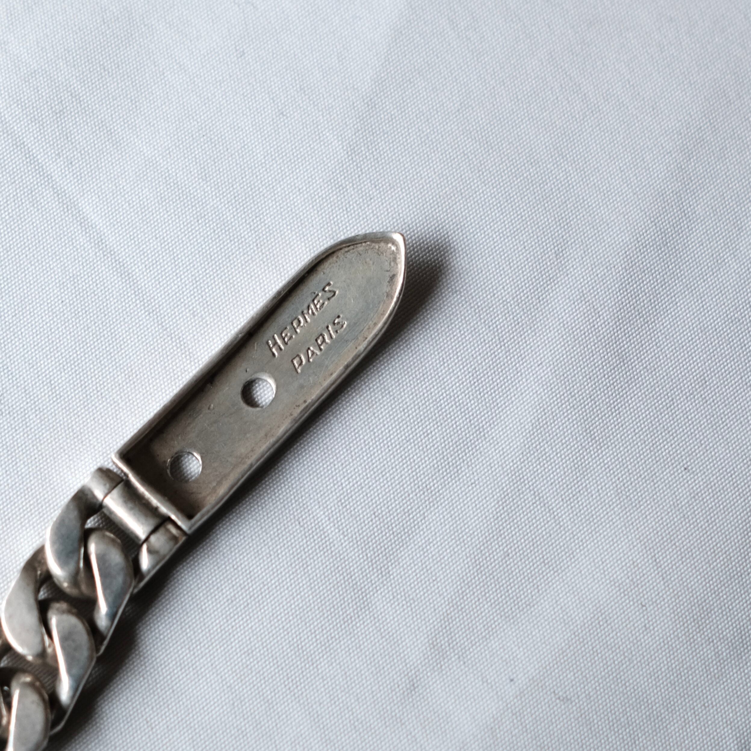 HERMES BOUCLE SELLIER 60s~70s SILVER 800 BRACELET | safarionline