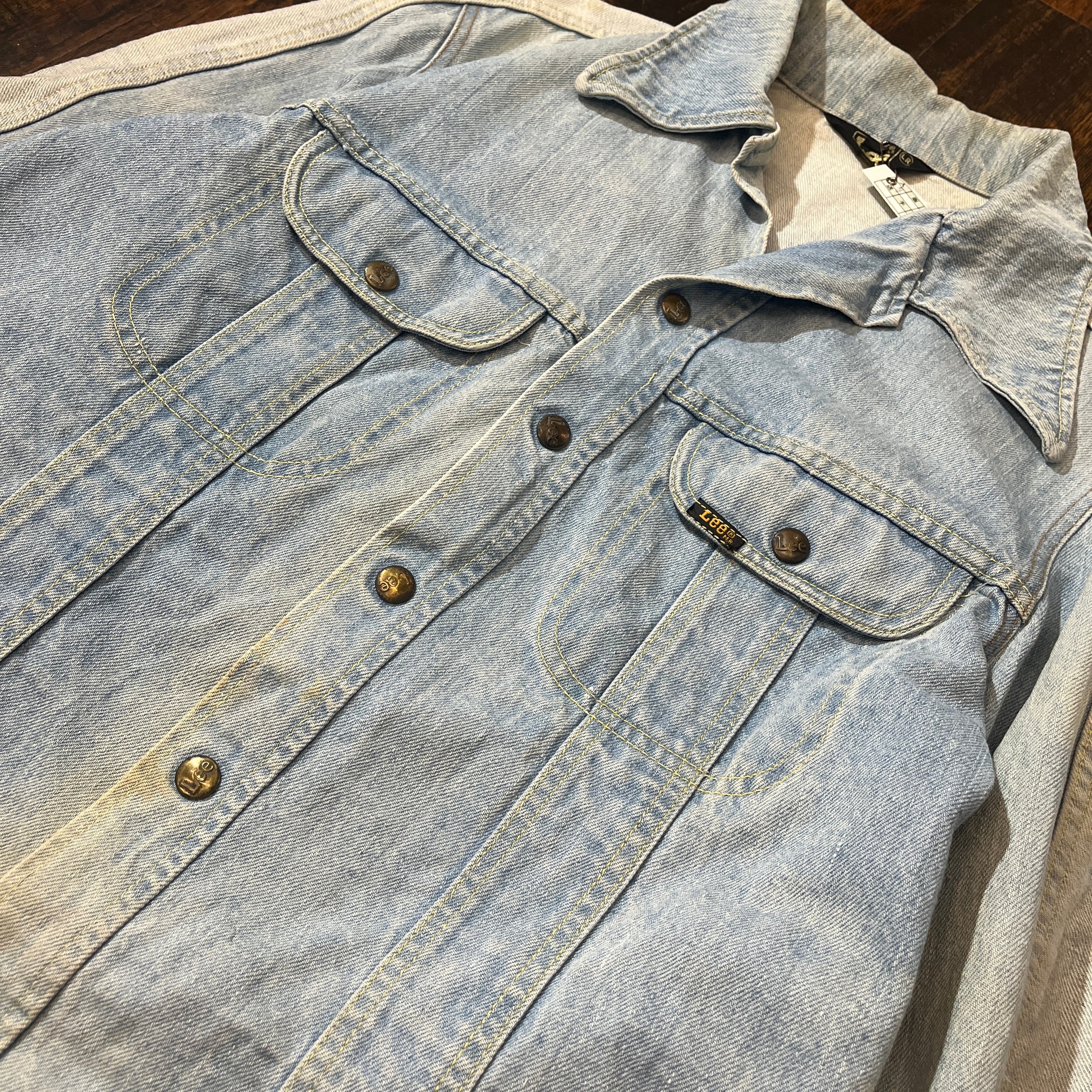 Lee 古着 ヴィンテージ L usa製 ライトブルーデニムジャケット 70s
