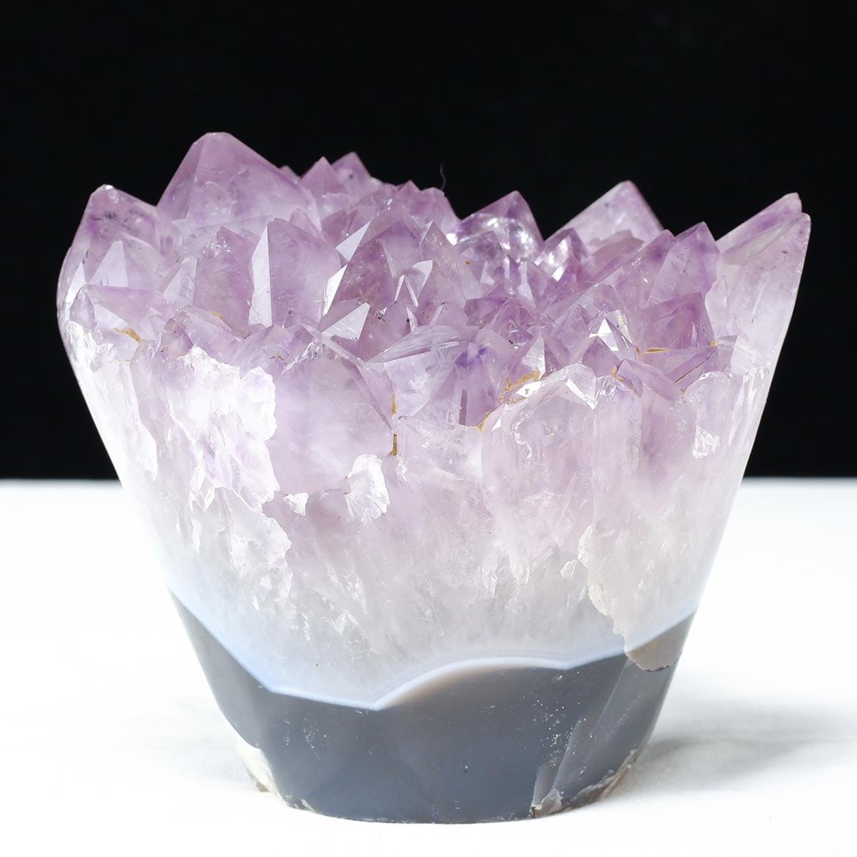 1.3Kg アメジスト クラスター 原石 フラワーアメジスト 花形 置物 一点物282-785