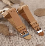 天然木製腕時計 革ベルト ウッドウォッチ ペアウォッチ ナチュラル腕時計 エコウォッチ 軽量時計 男女兼用 環境配慮 手作り時計