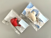 【LARSSONS TRA】ラッセントレー 木製置物 バード S ライムグリーン