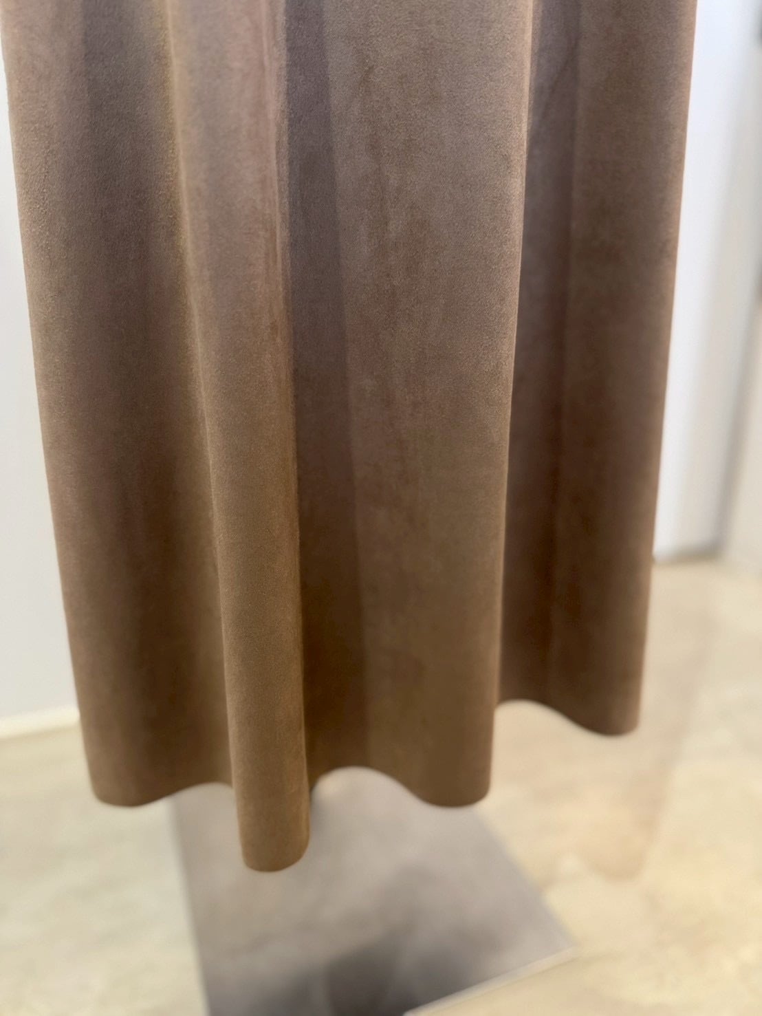 【cafune】フェイクスエードロングスカート　545612