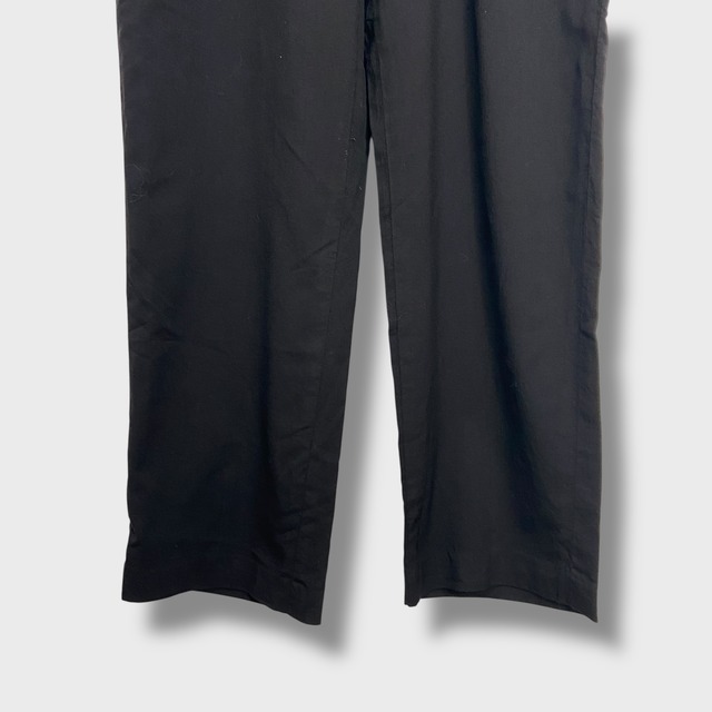00s GAP オールドギャップ ツータックウールスラックス 黒 W33L30