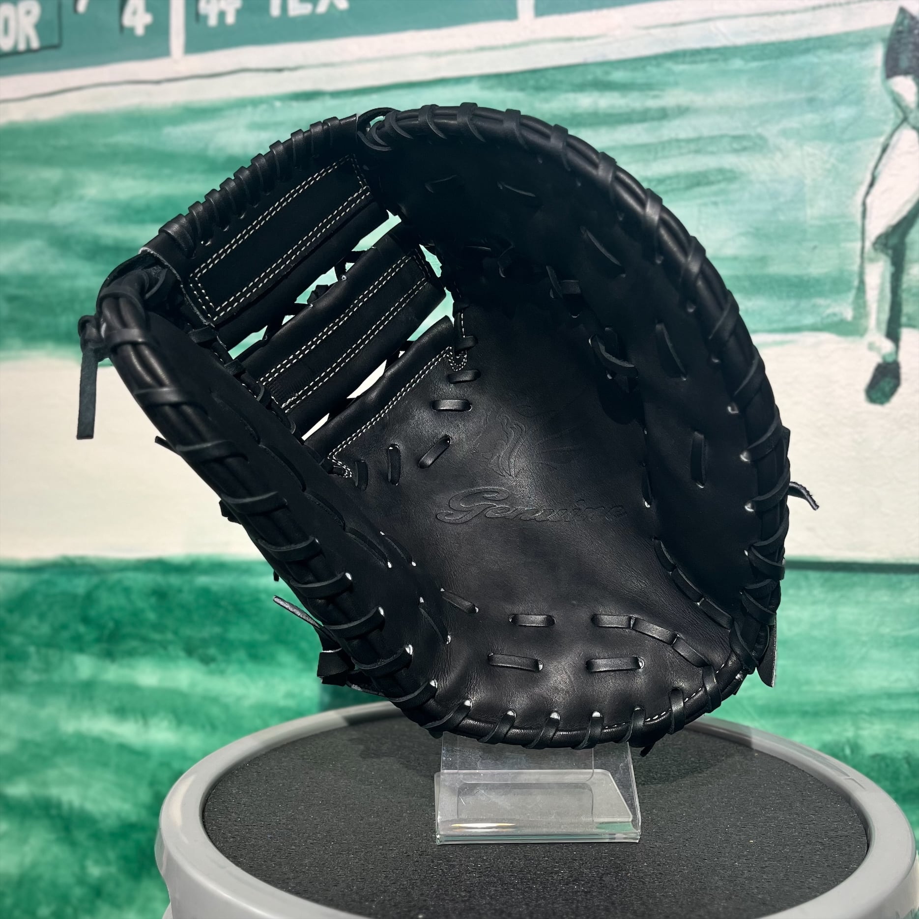 Genuine ジェニュイン 硬式ミット 一塁手用 GBG-N10 ブラック 右投げ
