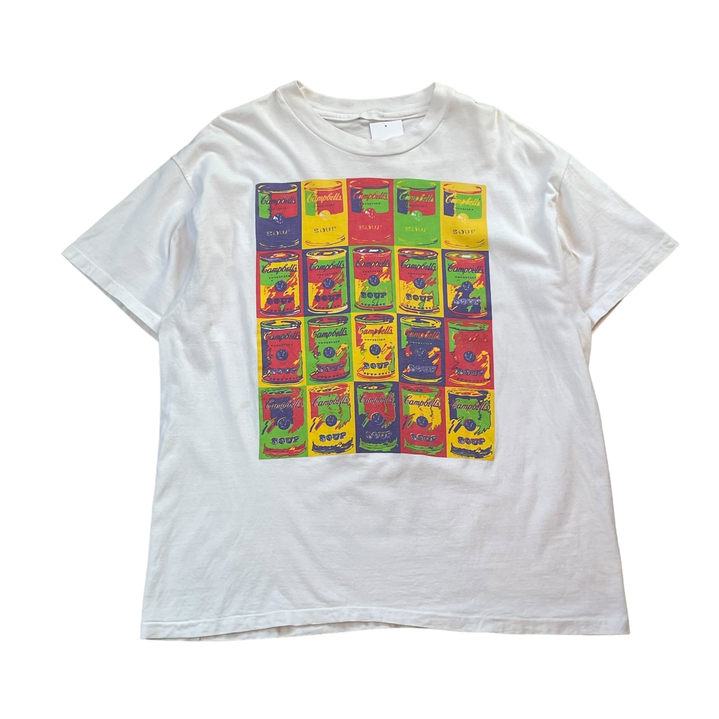 90s Andy Warhol "Campbell's soup cans" T-shirt