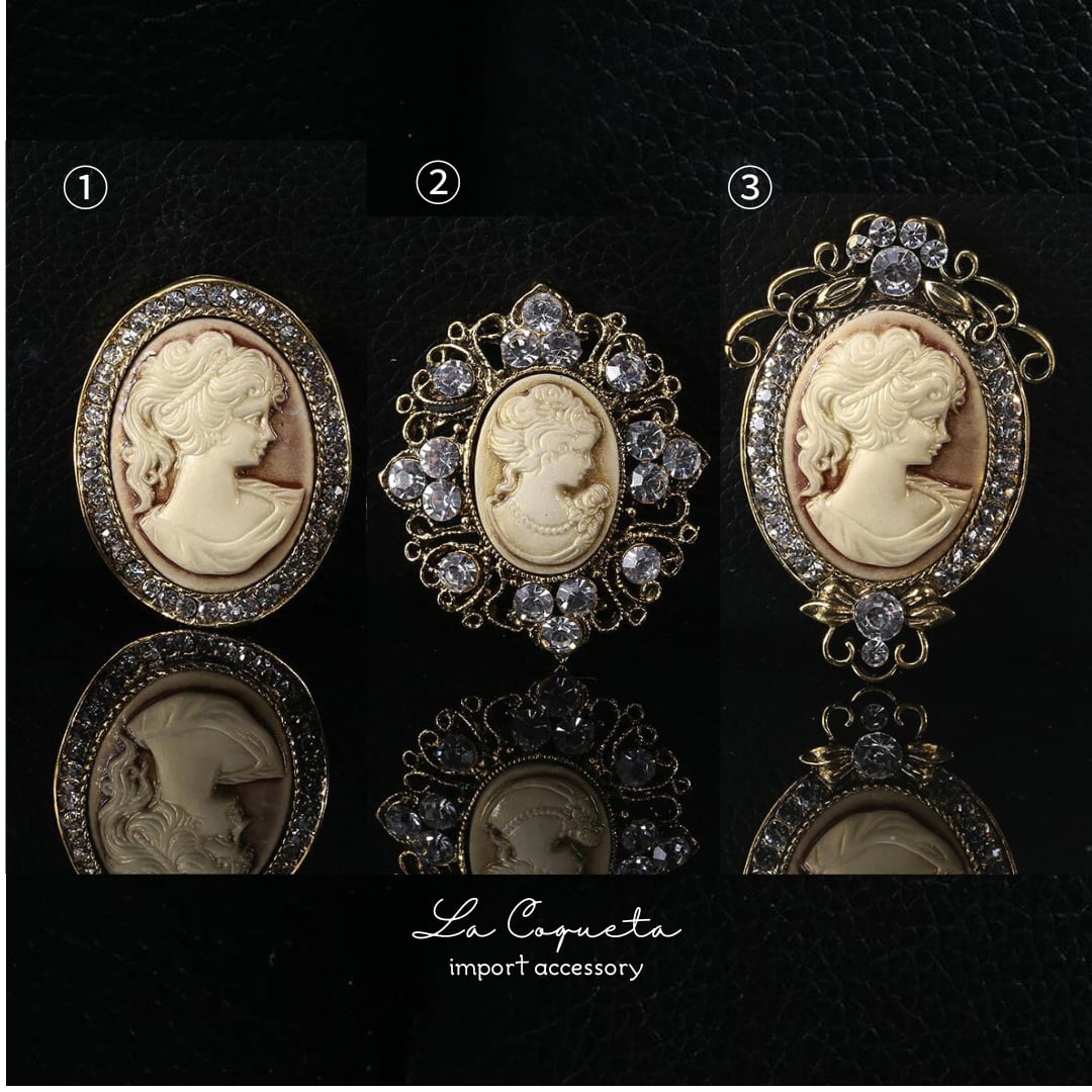 ラスト2 フラメンコ シージョ留め ビジュー ブローチ 発表会 ピンク