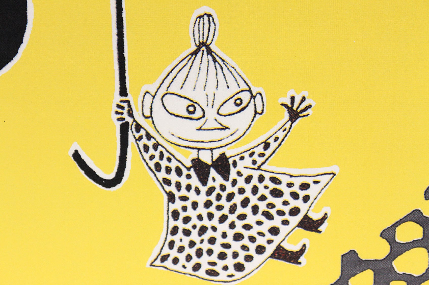 ムーミン 北欧 Putinki「リトル ミイ アンブレラ」送料無料 フレーム 展示用フック付アートポスター 絵画 インテリア アート