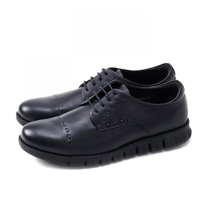 Light Weight Round Derby Shoes　Black