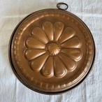銅製焼型　お菓子焼型　モールド　リング付き　花　コッパーモールド　12kweh19