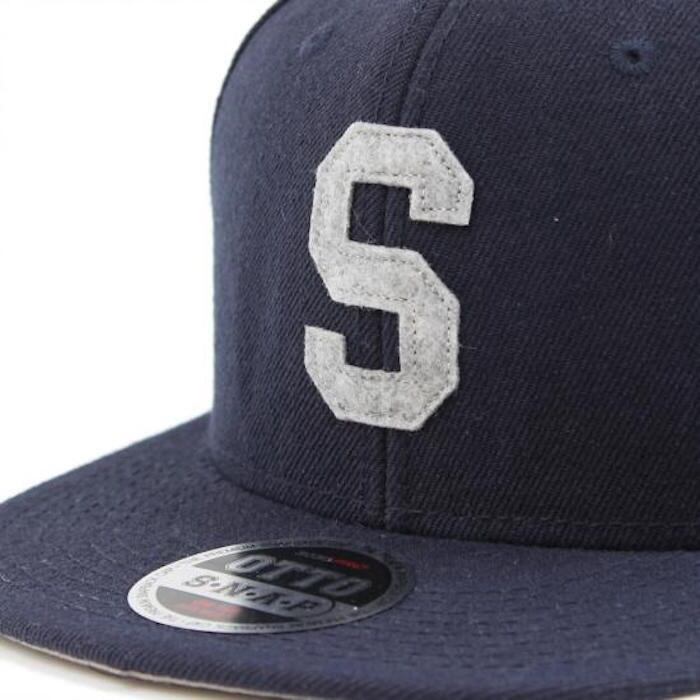 LETTER SNAPBACK CAP #NAVY