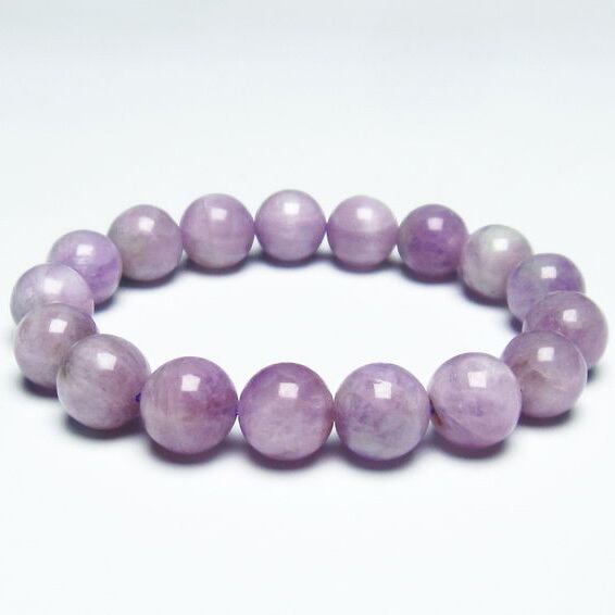 クンツァイト ブレスレット 11mm ミルキークンツァイト 一点物 メール便送料無料 [M便 1/10] 111-19654